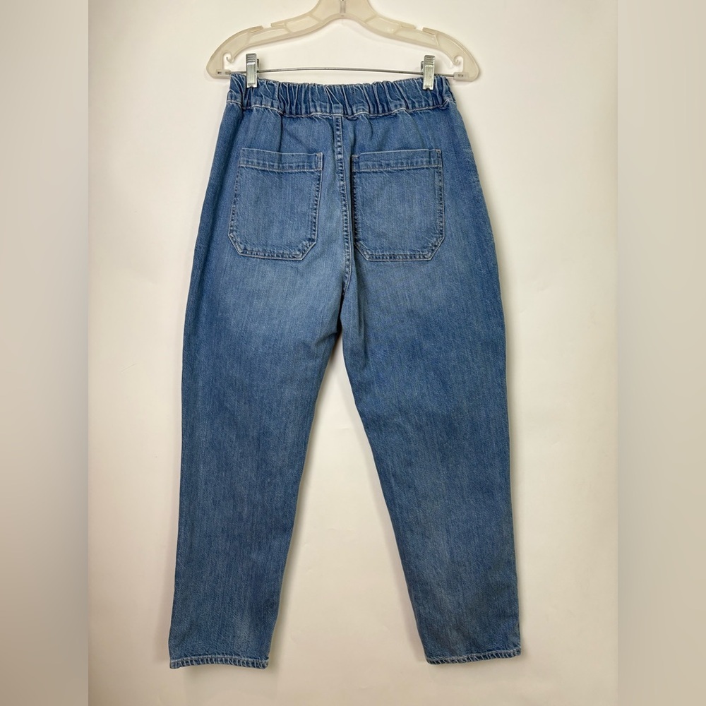 Veronica Beard Jeans Arya Stretch Waist High Rise Straight Jeans - Picture 4 of 6
